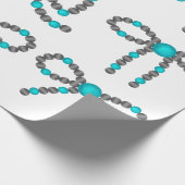 Navajo Pearl Bow met Turquoise inpakpapier (Hoek)