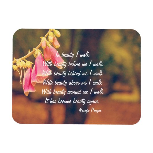 Navajo Prayer Walk in Beauty Magnet Magneet (Horizontaal)