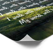 Navajo Prayer Walk in Beauty Poster (Hoek)