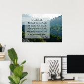 Navajo Prayer Walk in Beauty Poster (Thuiskantoor)