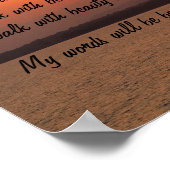 Navajo Prayer Walk in Beauty Poster (Hoek)