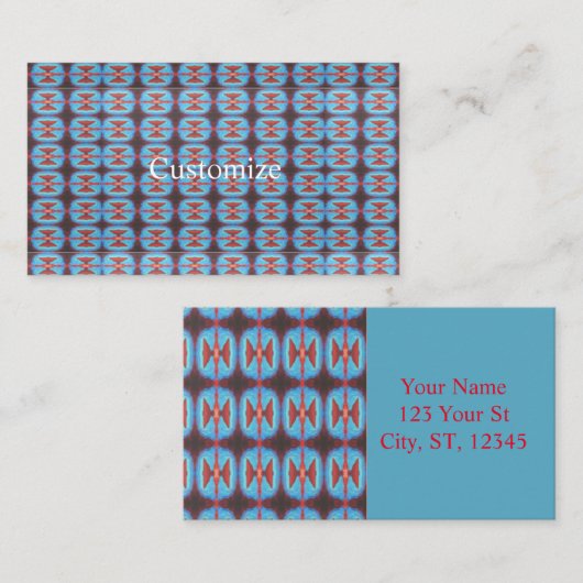 Navajo red rocks Thunder_Cove Visitekaartje (Voorkant / Achterkant)