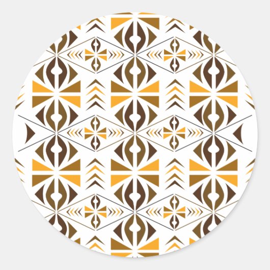 Navajo Ronde Sticker (Voorkant)