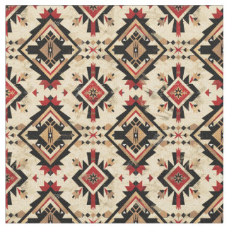 Navajo Rug Pattern-Southwestern Tribal Stof