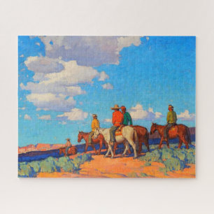 Navajo Ruiters Edgar Alwin Payne Voor 1947 Legpuzzel
