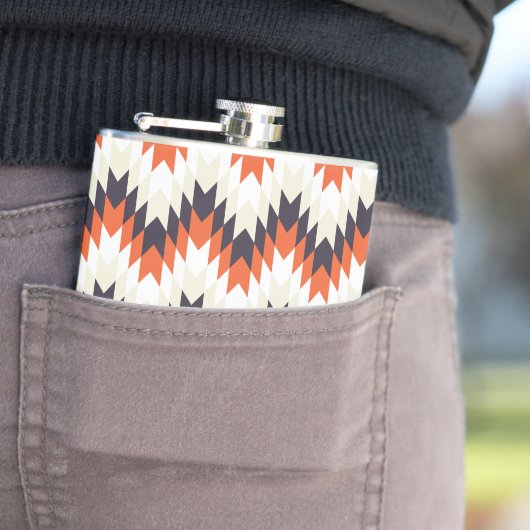 Navajo stijl kunst heupfles (Voorbeeld)