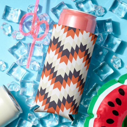 Navajo stijl kunst seltzer blikjeskoeler (Insitu Zomer)