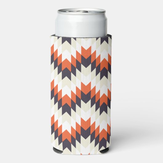 Navajo stijl kunst seltzer blikjeskoeler (Seltzer Achterkant)