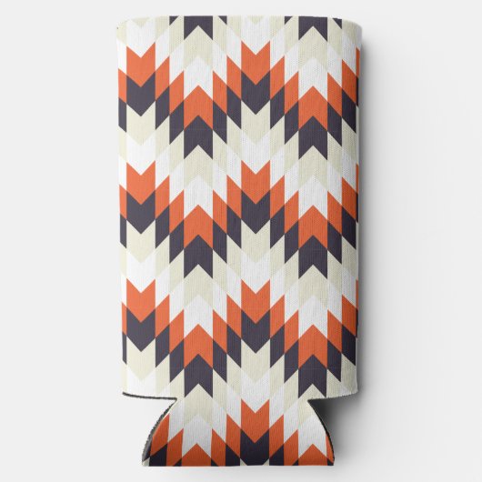 Navajo stijl kunst seltzer blikjeskoeler (Achterkant)