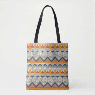 Navajo stijl naadloos patroon ontwerp tote bag