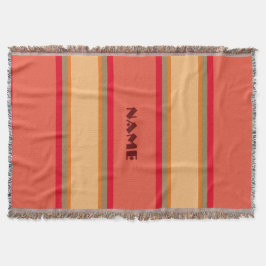 "Navajo" Style Fleece Throw Blanket Deken