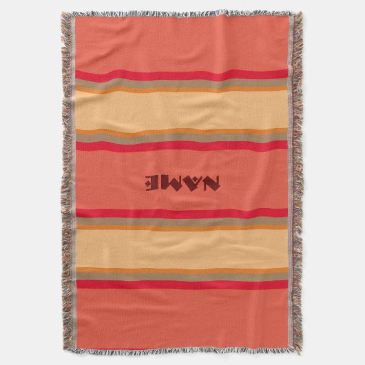 "Navajo" Style Fleece Throw Blanket Deken (Voorkant Verticaal)