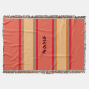 "Navajo" Style Fleece Throw Blanket Deken