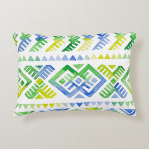 Navajo Tribute: Waterverf Tribal Majesteit Accent Kussen