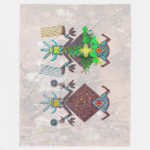 Navajo Vader en Moeder Afbeelding Fleece Deken (Voorkant)