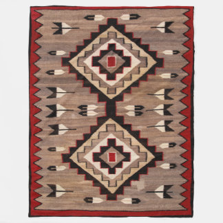 NAVAJO VEER PATROON TAPIJT 1900 herdruk Fleece Deken