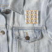 Navajo Vierkante Button 5,1 Cm (In situ)