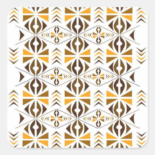 Navajo Vierkante Sticker (Voorkant)