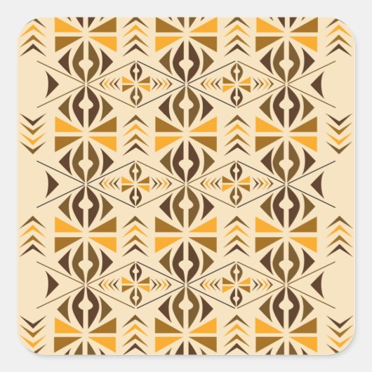 Navajo Vierkante Sticker (Voorkant)