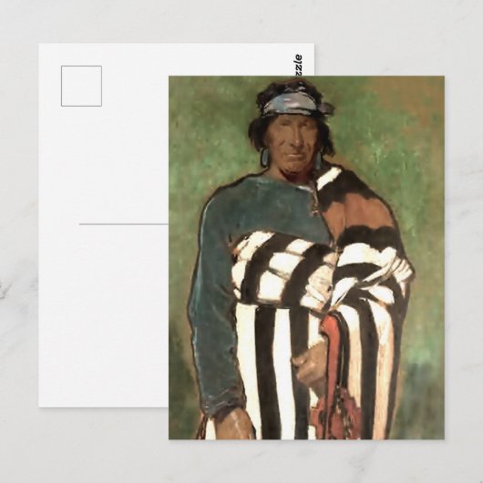 "Navajo" Western Art by Gerald Cassidy Briefkaart (Voorkant / Achterkant)