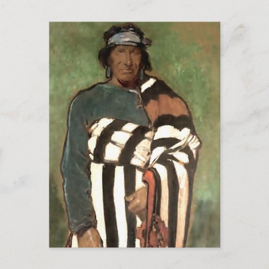 "Navajo" Western Art by Gerald Cassidy Briefkaart (Voorkant)