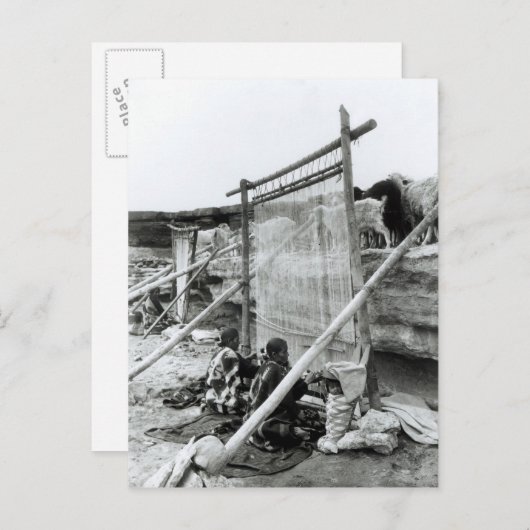 Navajo wevers, c.1914 briefkaart (Voorkant / Achterkant)