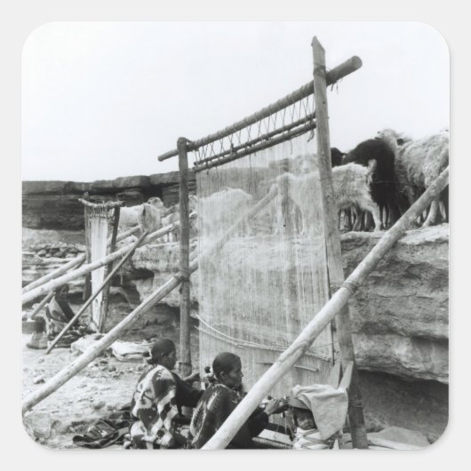 Navajo wevers, c.1914 vierkante sticker (Voorkant)