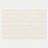 Navajo White Neutral Zebra Inpakpapier Vel (Voorkant 2)