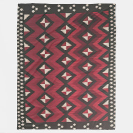 NAVAJO ZADELKLEED HERDRUK UIT 1920 FLEECE DEKEN