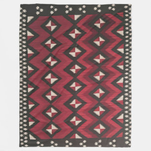 NAVAJO ZADELKLEED HERDRUK UIT 1920 FLEECE DEKEN