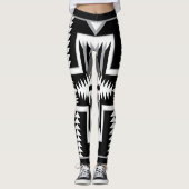 Navajo Zwart & Grijs Leggings (Voorkant)