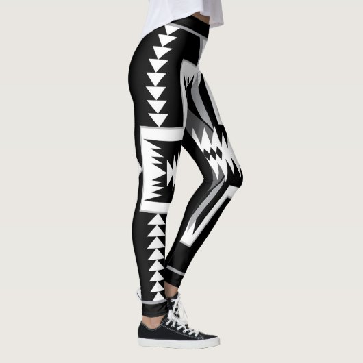 Navajo Zwart & Grijs Leggings (Rechts)