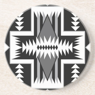 Navajo Zwart & Grijs Zandsteen Onderzetter