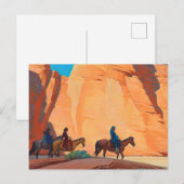 Navajos in a Canyon, 1945 by Maynard Dixon Briefkaart (Voorkant / Achterkant)