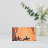 Navajos in a Canyon, 1945 by Maynard Dixon Visitekaartje (Staand voorkant)