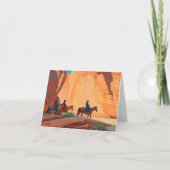 Navajos in een canyon door Maynard Dixon Bedankkaart (Voorkant)