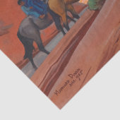 Navajos in een canyon door Maynard Dixon Tissuepapier (Detail)