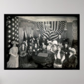 Naval Academy Sponsors Foto 1908 Poster (Voorkant)