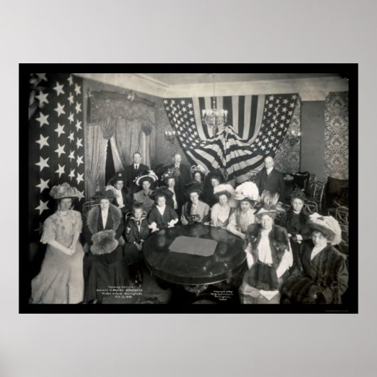 Naval Academy Sponsors Foto 1908 Poster (Voorkant)