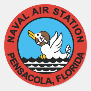 Naval Air Station Pensacola Ronde Sticker