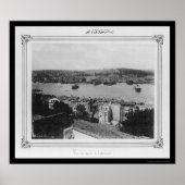 Naval Arsenal en Golden Horn Istanbul 1885 Poster (Voorkant)