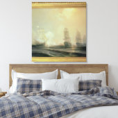Naval Battle in Chesapeake Bay Canvas Afdruk (Insitu (Slaapkamer))