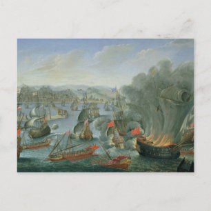 Naval Battle met Spaanse vloot Briefkaart