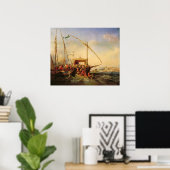 Naval Battle of Imbre in 1346, 1842 Poster (Thuiskantoor)