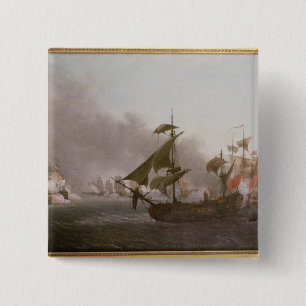 Naval Combat op het eiland Grenada Vierkante Button 5,1 Cm