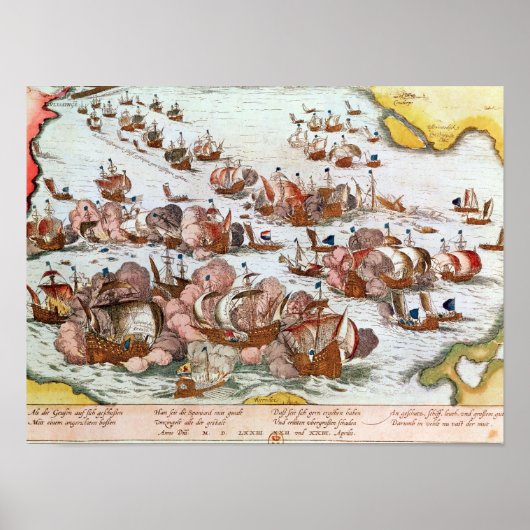 Naval Combat Poster (Voorkant)