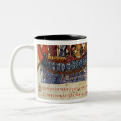 Naval Combat tussen twee Schepen Tweekleurige Koffiemok (Links)