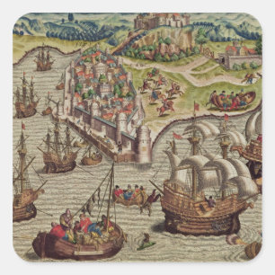 Naval Combat Vierkante Sticker