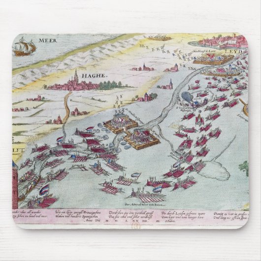 Naval Combat voor de kust van Den Haag Muismat (Voorkant)
