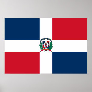 Naval Ensign, Dominicaanse Republiek, Dominica Poster